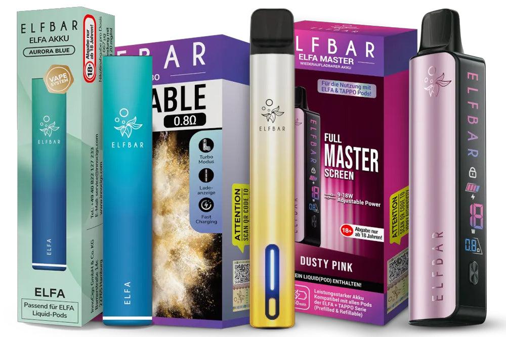 Welche ELFA ist die beste? Die Unterschiede der ELFBAR Modelle erklÀrt - time4smoke