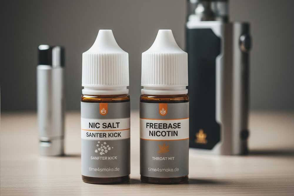 Nikotinsalz vs. klassisches Liquid: Dein Vergleich | time4smoke.de Nikotinsalz vs. klassisches Liquid: Dein Vergleich | time4smoke.de