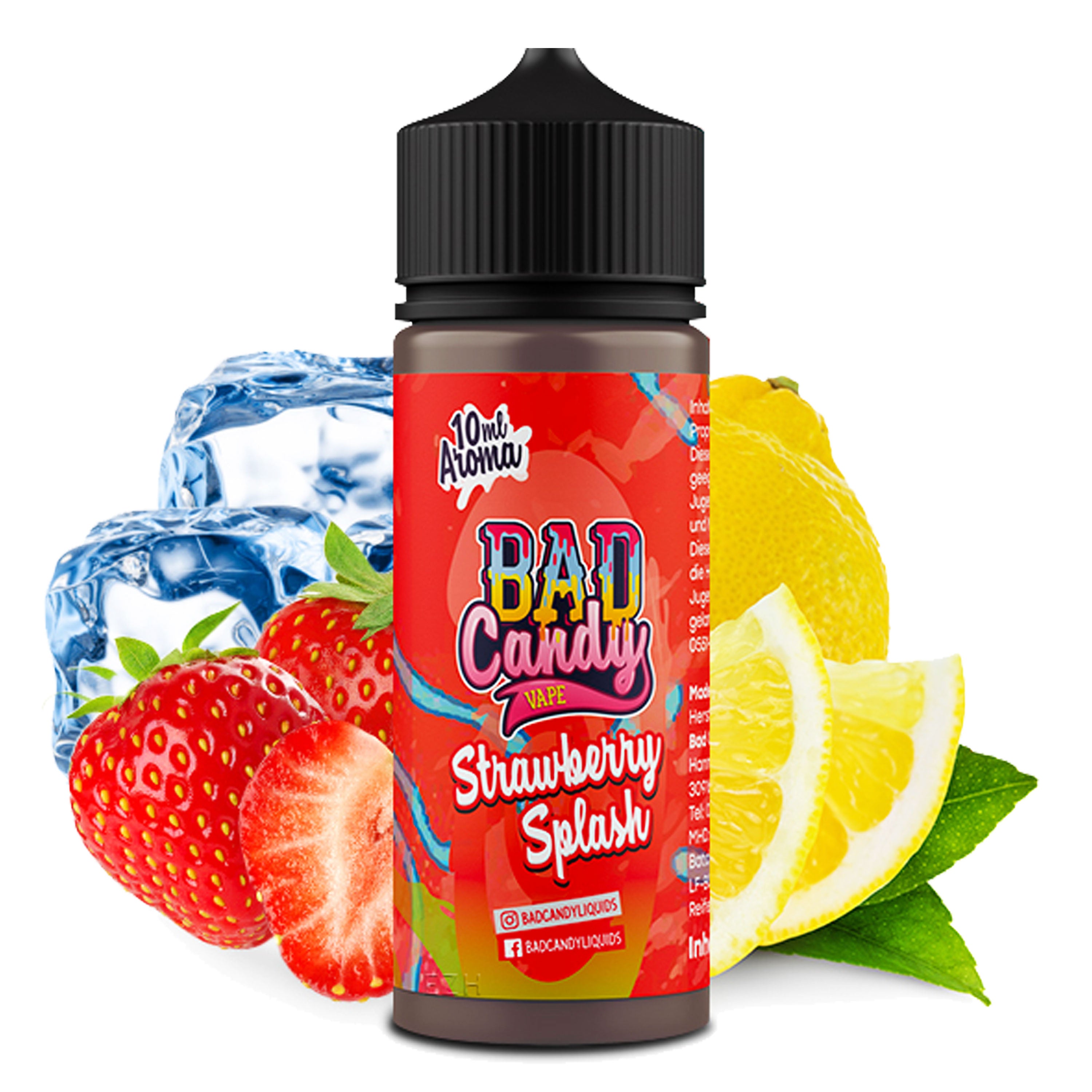 Bad Candy Liquids - Strawberry Splash (10 ml in 120 ml LF) - Longfill-Aroma