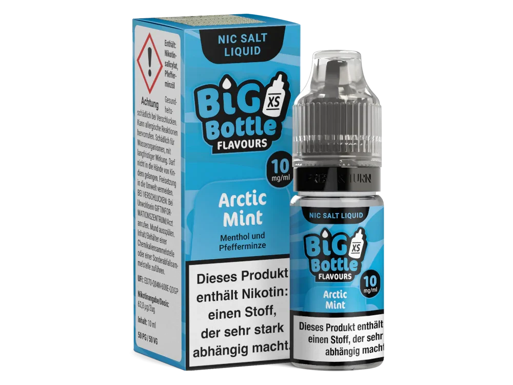 Big Bottle - Artic Mint - Nikotinsalz Liquid - 10 mg/ml time4smoke.de