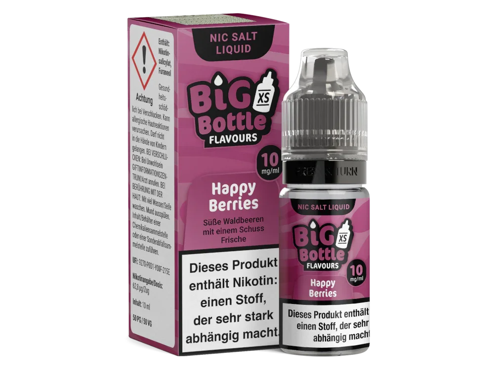 Big Bottle - Happy Berries - Nikotinsalz Liquid - 10 mg/ml time4smoke.de