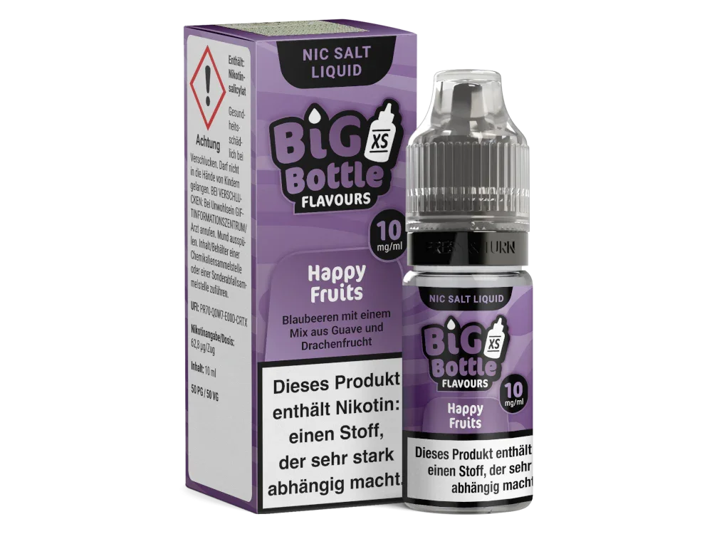 Big Bottle - Happy Fruits - Nikotinsalz Liquid - 10 mg/ml time4smoke.de