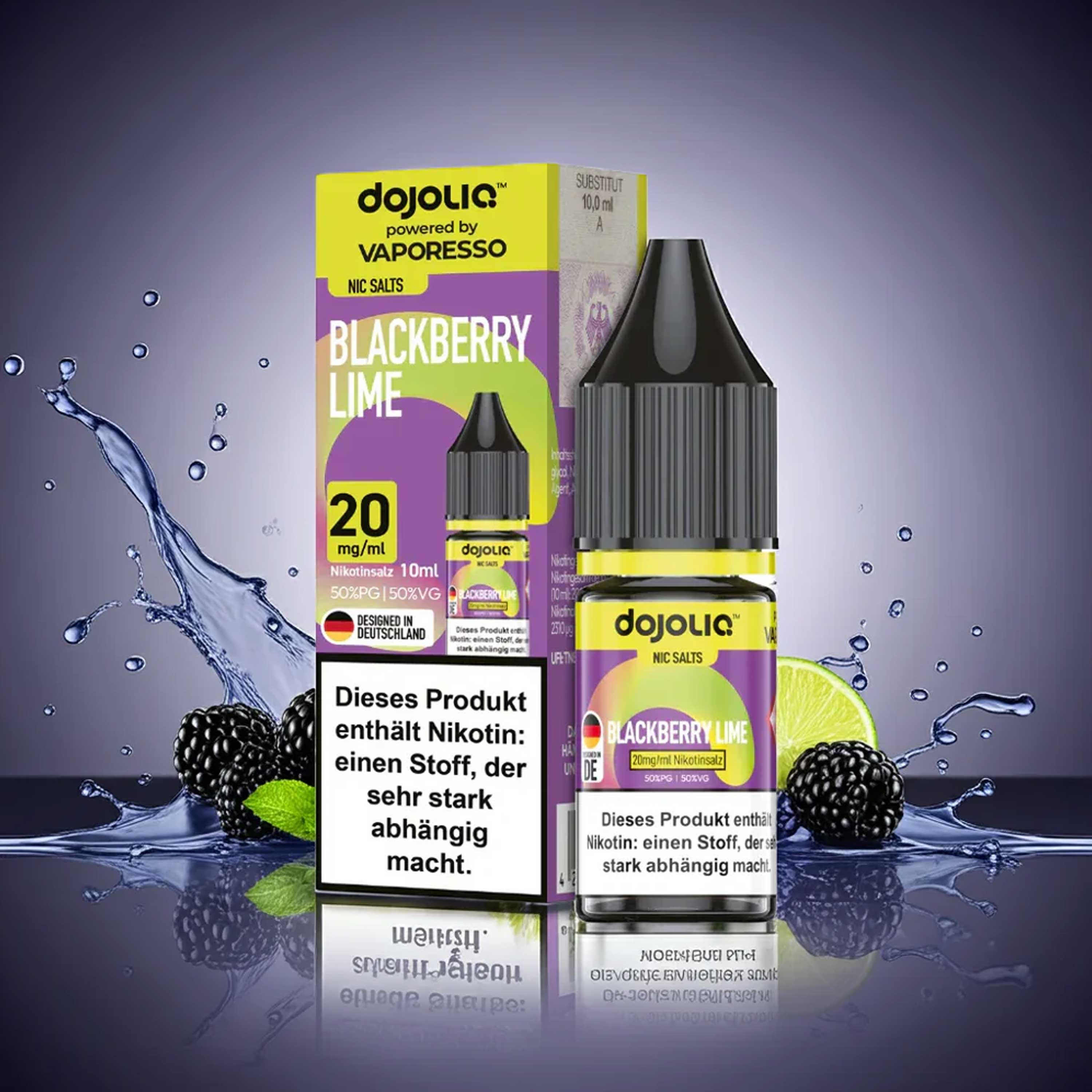 Dojoliq Blackberry Lime: Brombeer-Limetten-Aroma mit Nikotinsalz