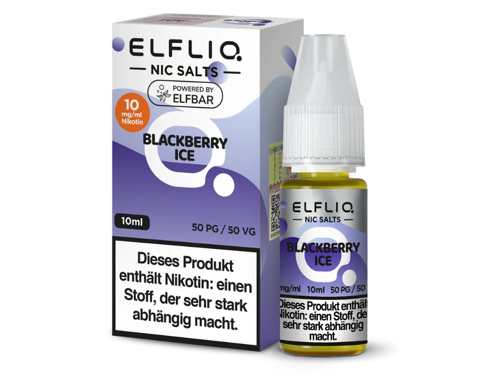 ELFLIQ - Blackberry Ice - Nikotinsalz Liquid - 1er Packung / 10 mg/ml time4smoke.de