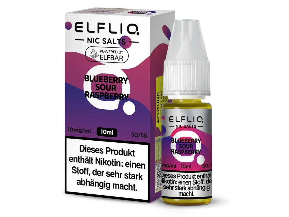 ELFLIQ - Blueberry Sour Raspberry - Nikotinsalz Liquid - 10 mg/ml time4smoke.de