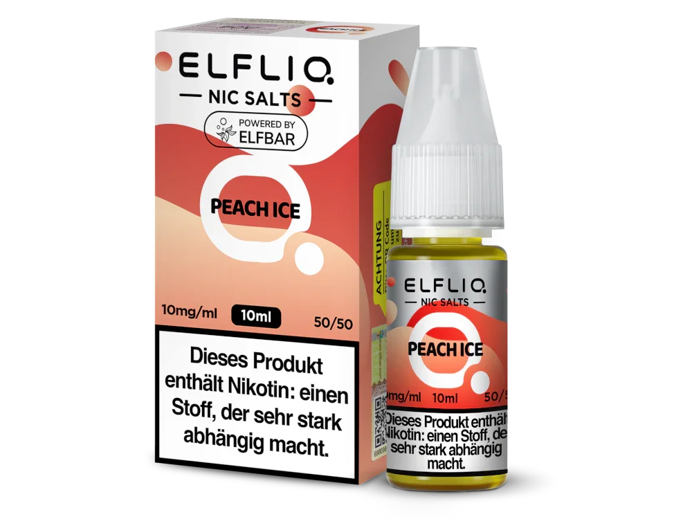 ELFLIQ - Peach Ice - Nikotinsalz Liquid - 10 mg/ml time4smoke.de