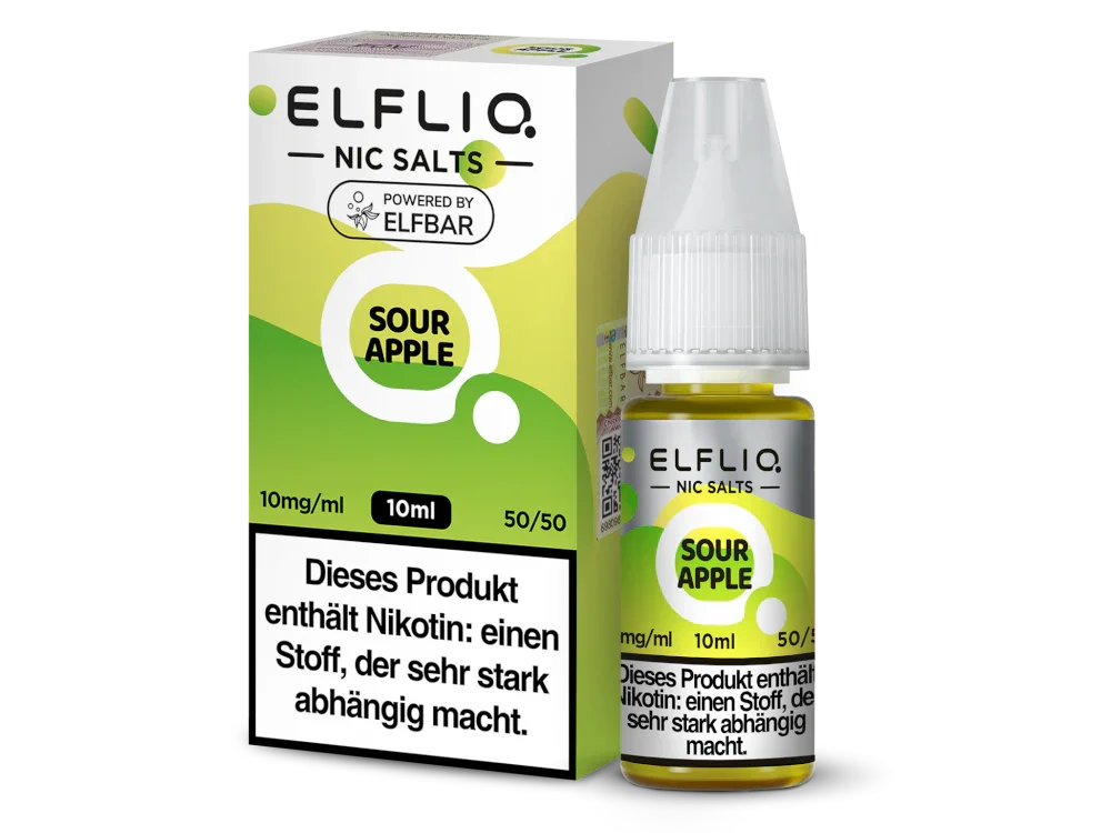 ELFLIQ - Sour Apple - Nikotinsalz Liquid - 10 mg/ml time4smoke.de