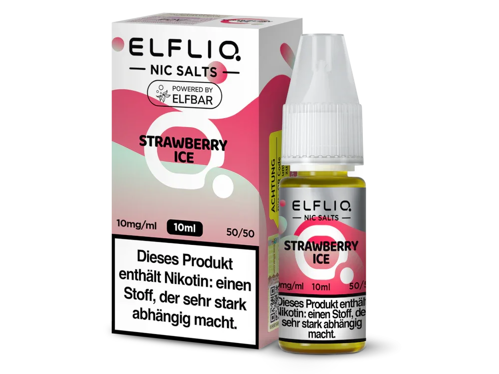 ELFLIQ - Strawberry Ice - Nikotinsalz Liquid - 10 mg/ml time4smoke.de