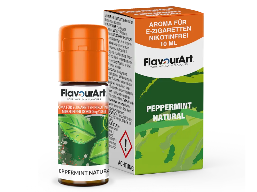 FlavourArt - Aroma 10 ml - Peppermint Natural - Peppermint Natural / 1er Packung time4smoke.de