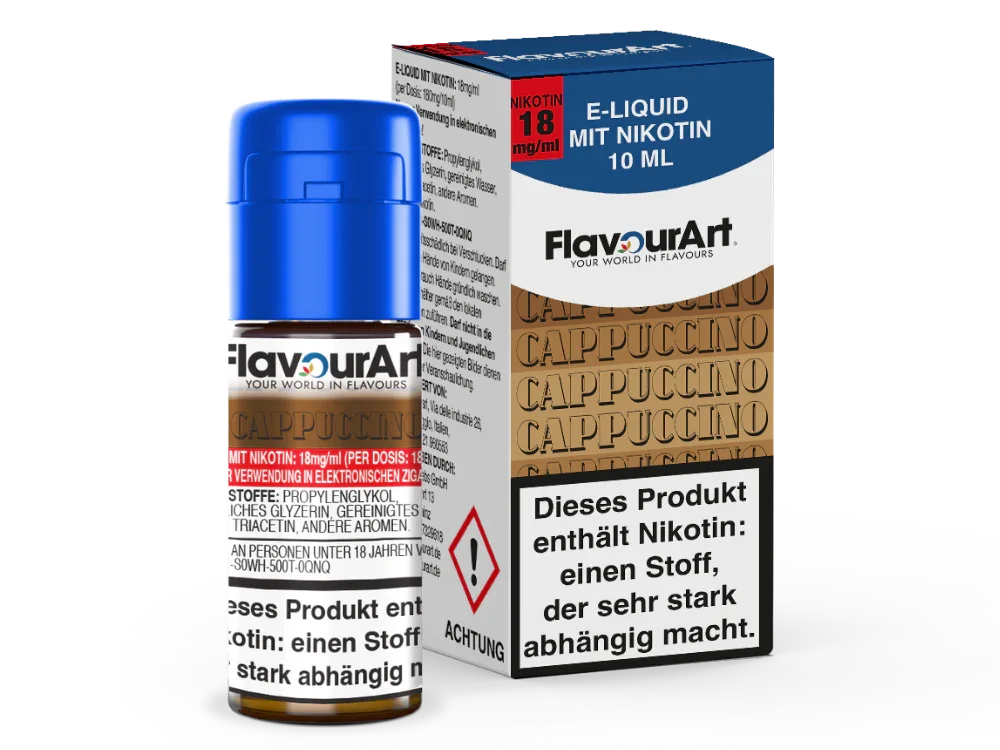 FlavourArt - E-Zigaretten Liquid - Cappuccino - Cappuccino / 1er Packung / 4,5 mg/ml time4smoke.de