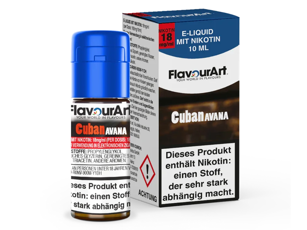 FlavourArt - E-Zigaretten Liquid - Cuban Avana - Cuban Avana / 1er Packung / 4,5 mg/ml time4smoke.de