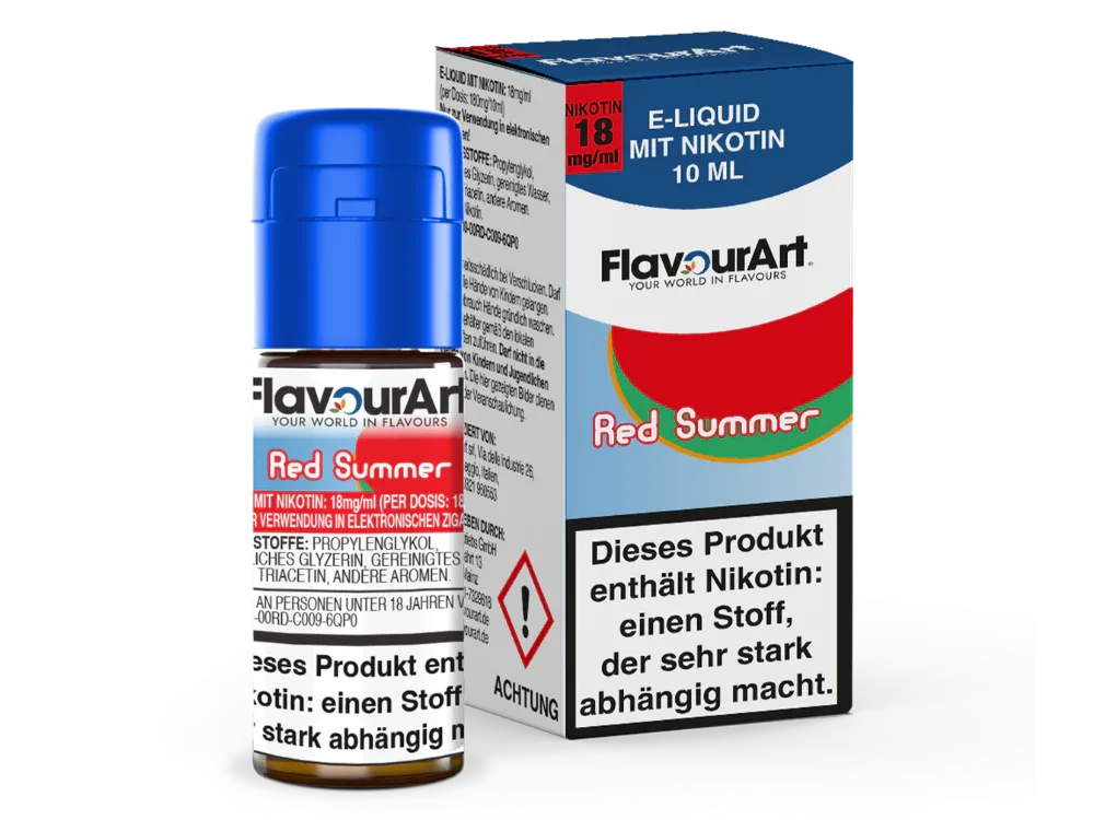 FlavourArt - E-Zigaretten Liquid - Red Summer - Red Summer / 1er Packung / 4,5 mg/ml time4smoke.de
