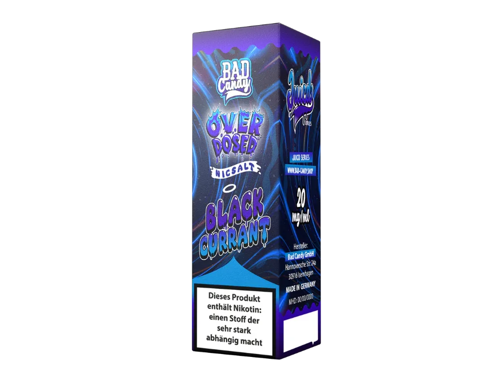 Bad Candy Liquids - Juicd - Blackcurrant - Nikotinsalz Liquid - Blackcurrant / 1er Packung / 10 mg/ml time4smoke.de