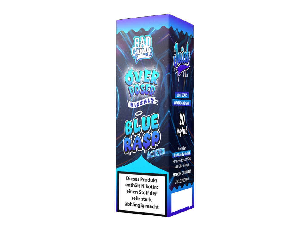 Bad Candy Liquids - Juicd - Blue Rasp - Nikotinsalz Liquid - time4smoke