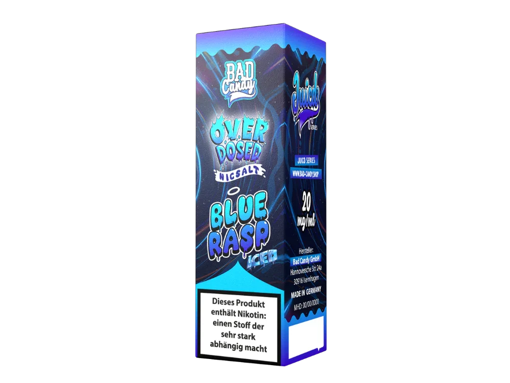 Bad Candy Liquids - Juicd - Blue Rasp - Nikotinsalz Liquid - Blue Rasp / 1er Packung / 10 mg/ml time4smoke.de