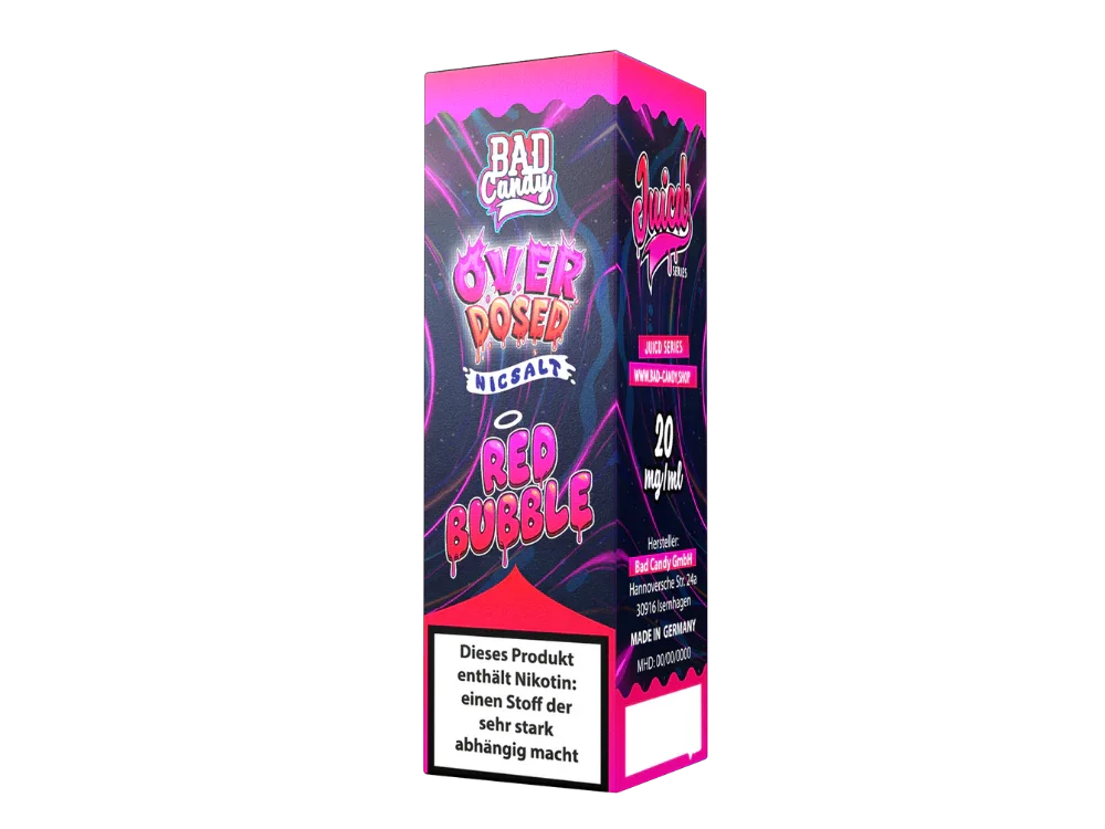 Bad Candy Liquids - Juicd - Red Bubble - Nikotinsalz Liquid - Red Bubble / 1er Packung / 10 mg/ml time4smoke.de