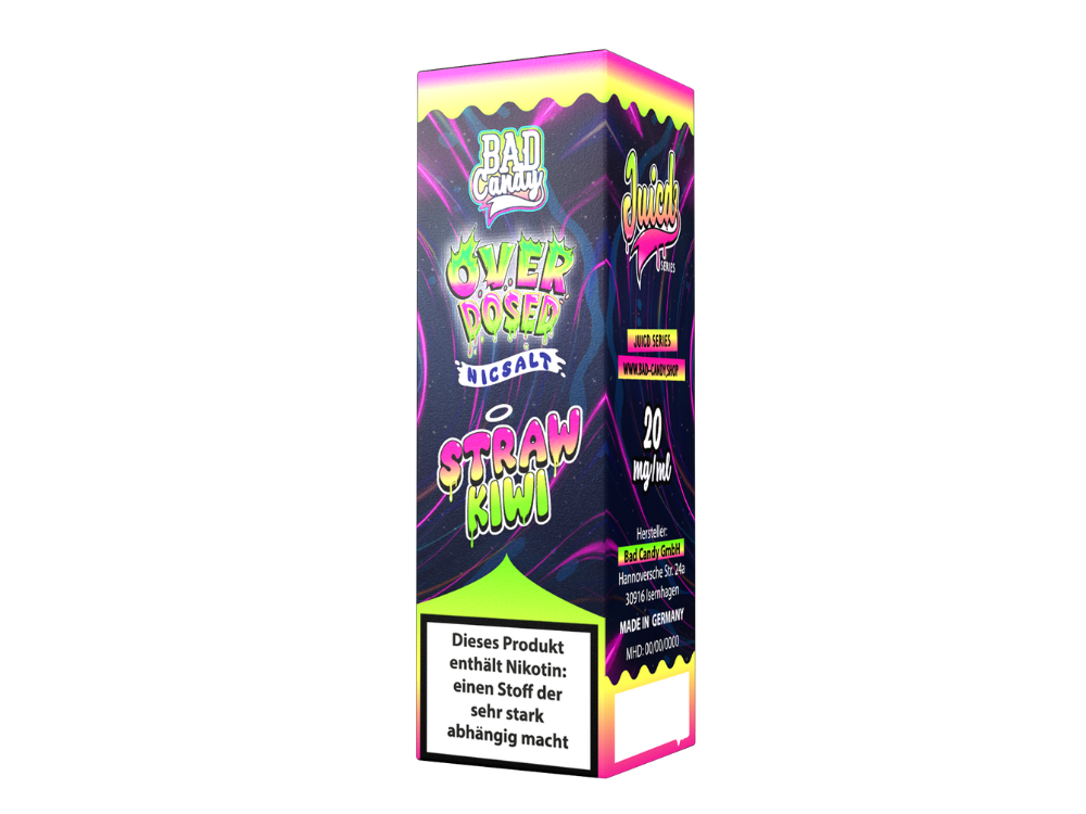 Bad Candy Liquids - Juicd - Straw Kiwi - Nikotinsalz Liquid - time4smoke