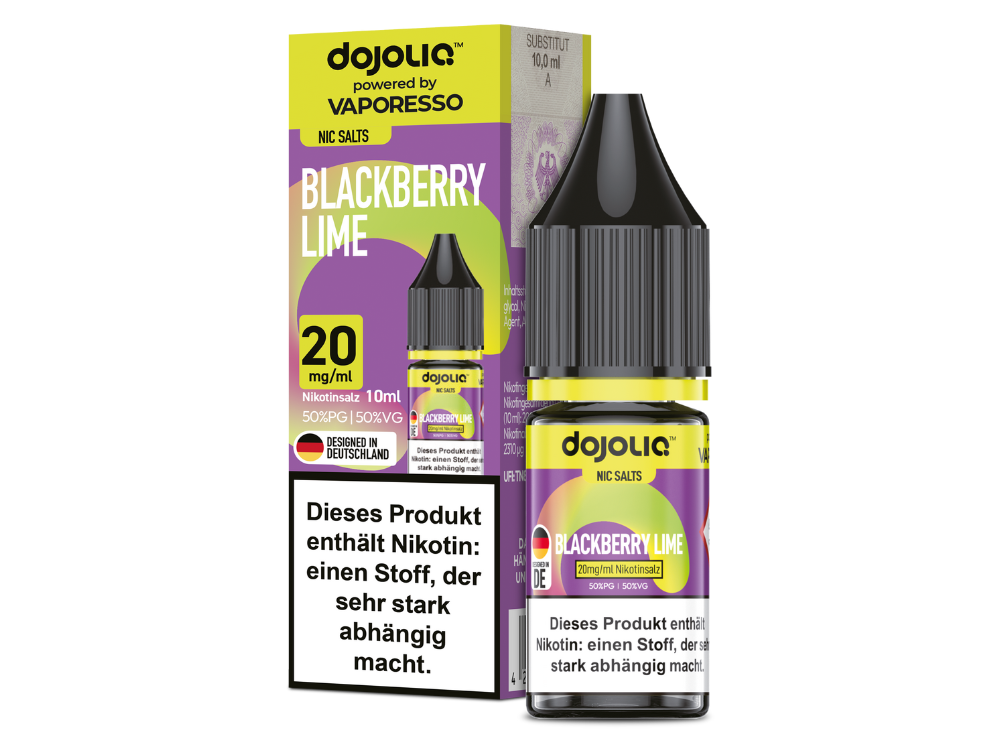 Dojoliq - Nikotinsalz Liquid - Blackberry Lime - time4smoke