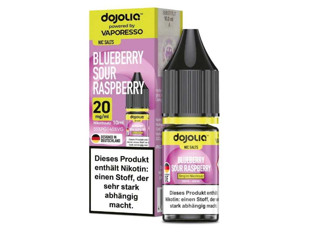 Dojoliq - Nikotinsalz Liquid - Blueberry Sour Raspberry - time4smoke
