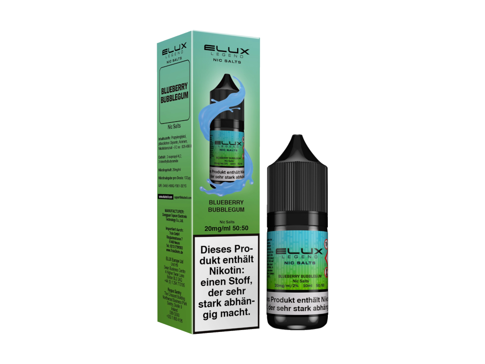 Elux - Legend - Blueberry Bubblegum - Nikotinsalz Liquid - time4smoke