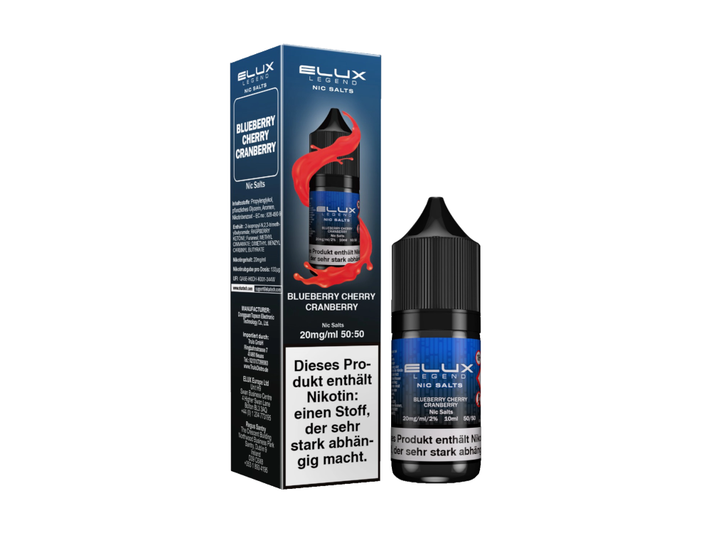Elux - Legend - Blueberry Cherry Cranberry - Nikotinsalz Liquid - time4smoke