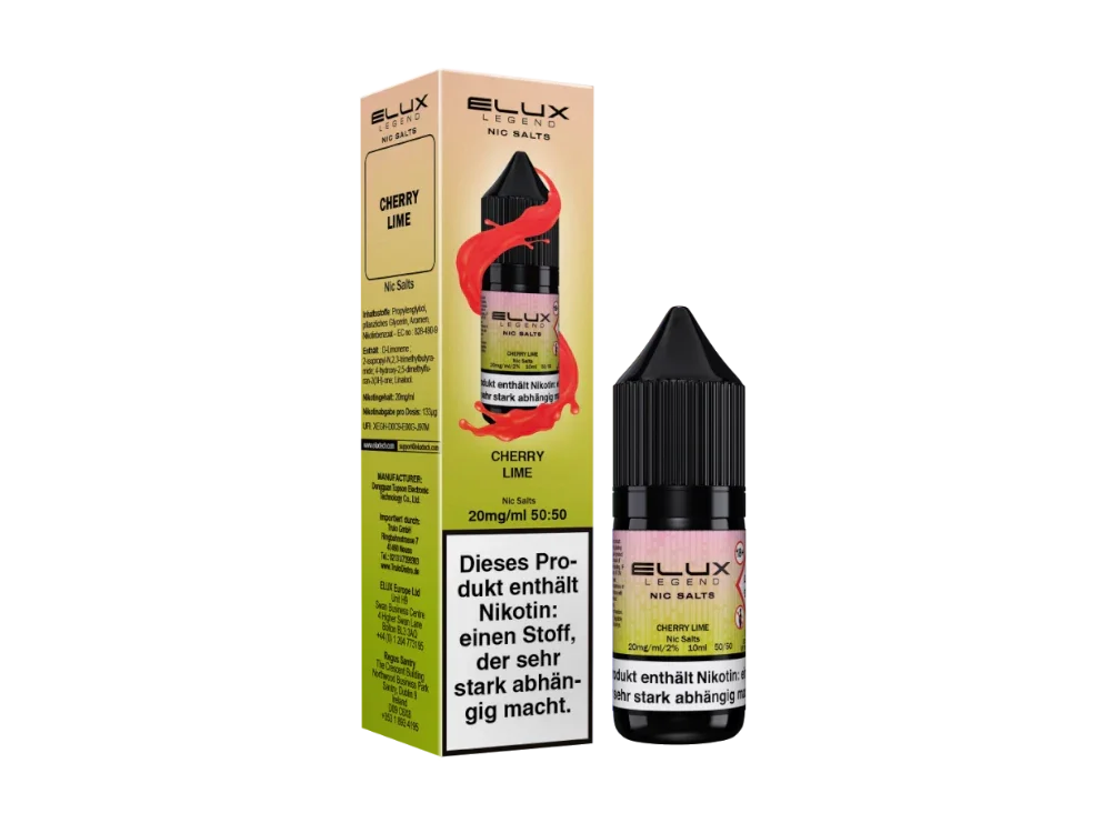 Elux - Legend - Cherry Lime - Nikotinsalz Liquid - Cherry Lime / 1er Packung / 10 mg/ml time4smoke.de