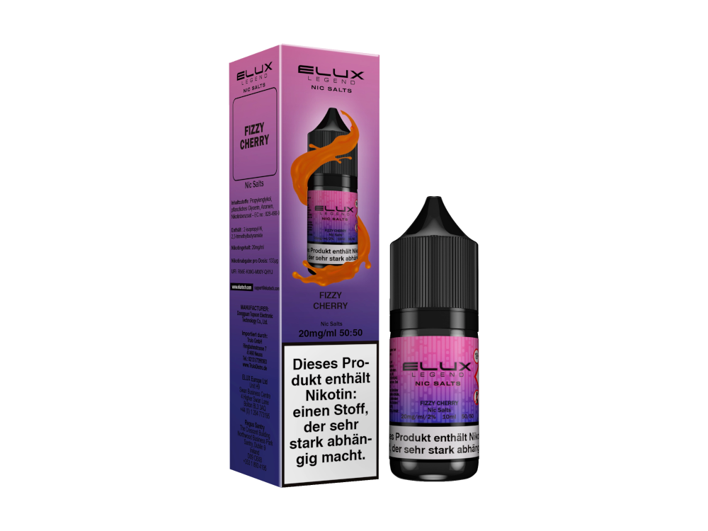 Elux - Legend - Fizzy Cherry - Nikotinsalz Liquid - time4smoke