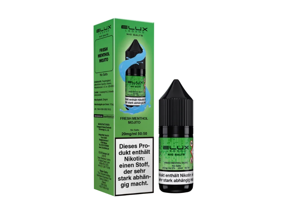 Elux - Legend - Fresh Menthol Mojito - Nikotinsalz Liquid - Fresh Menthol Mojito / 1er Packung / 10 mg/ml time4smoke.de