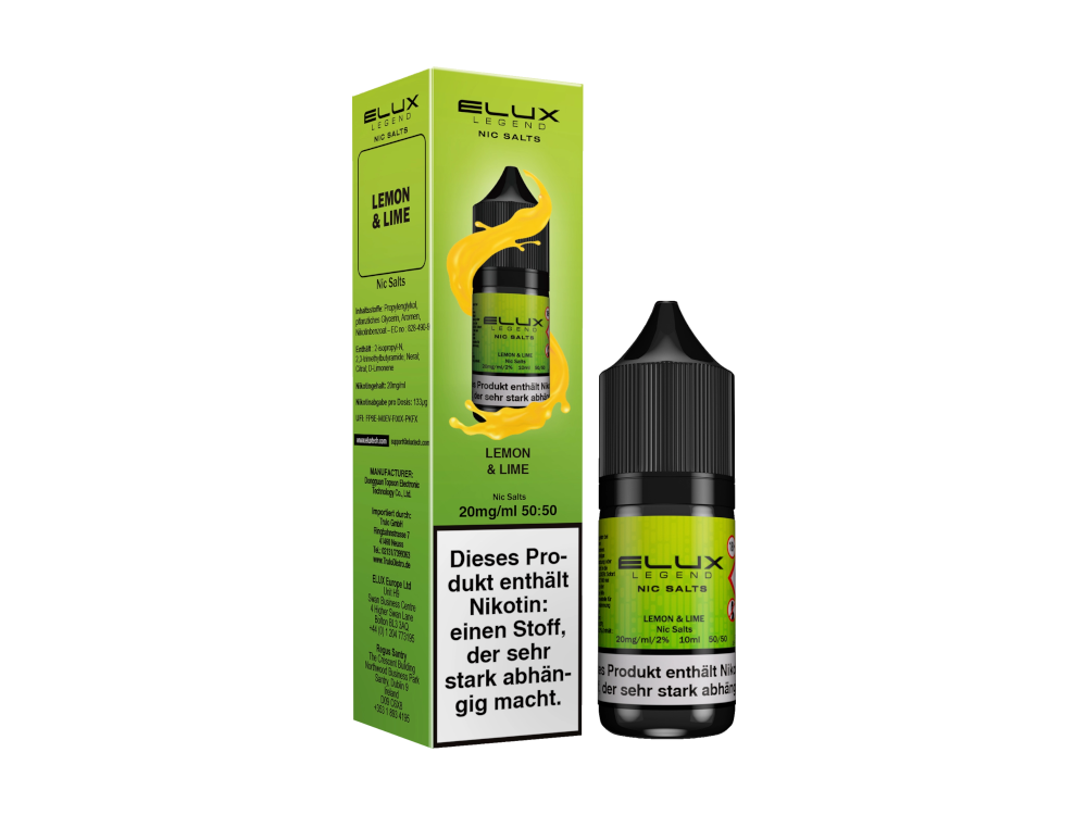 Elux - Legend - Lemon & Lime - Nikotinsalz Liquid - time4smoke