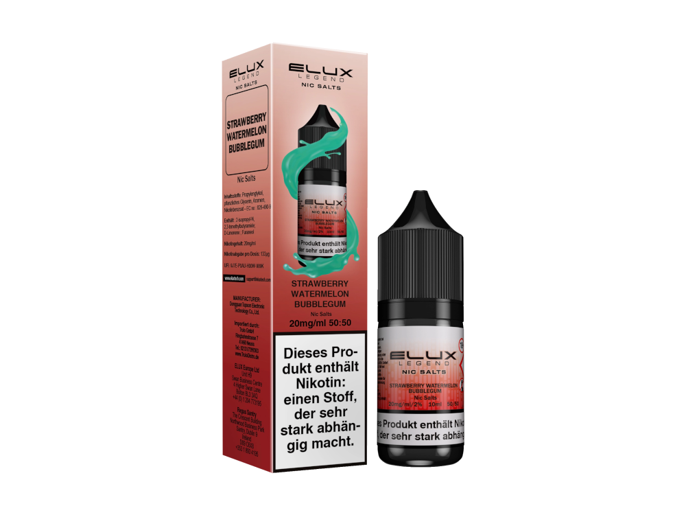 Elux - Legend - Strawberry Watermelon Bubblegum - Nikotinsalz Liquid - time4smoke