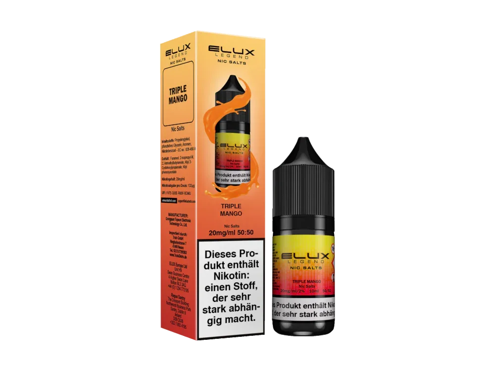 Elux - Legend - Triple Mango - Nikotinsalz Liquid - Triple Mango / 1er Packung / 10 mg/ml time4smoke.de