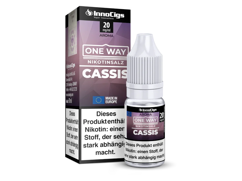 InnoCigs - One Way - Cassis - Nikotinsalz Liquid - 1er Packung / 0 mg/ml time4smoke.de