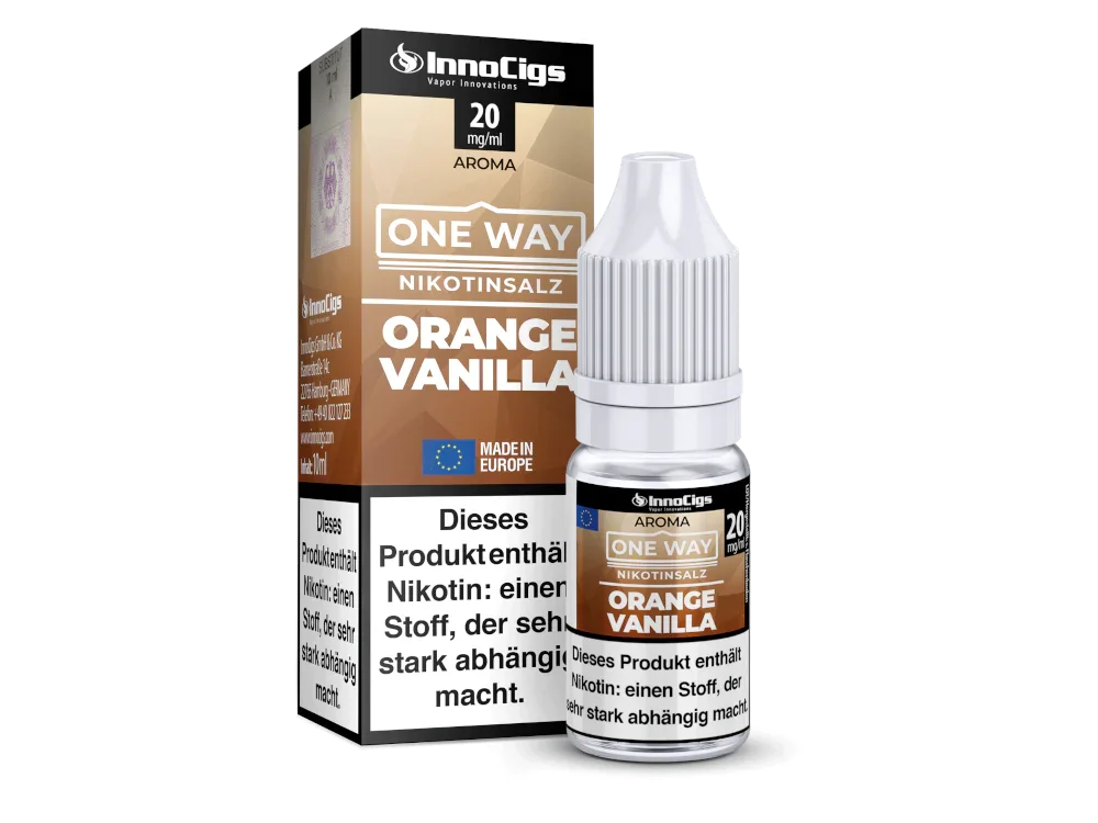 InnoCigs - One Way - Orange Vanilla - Nikotinsalz Liquid - 1er Packung / 0 mg/ml time4smoke.de