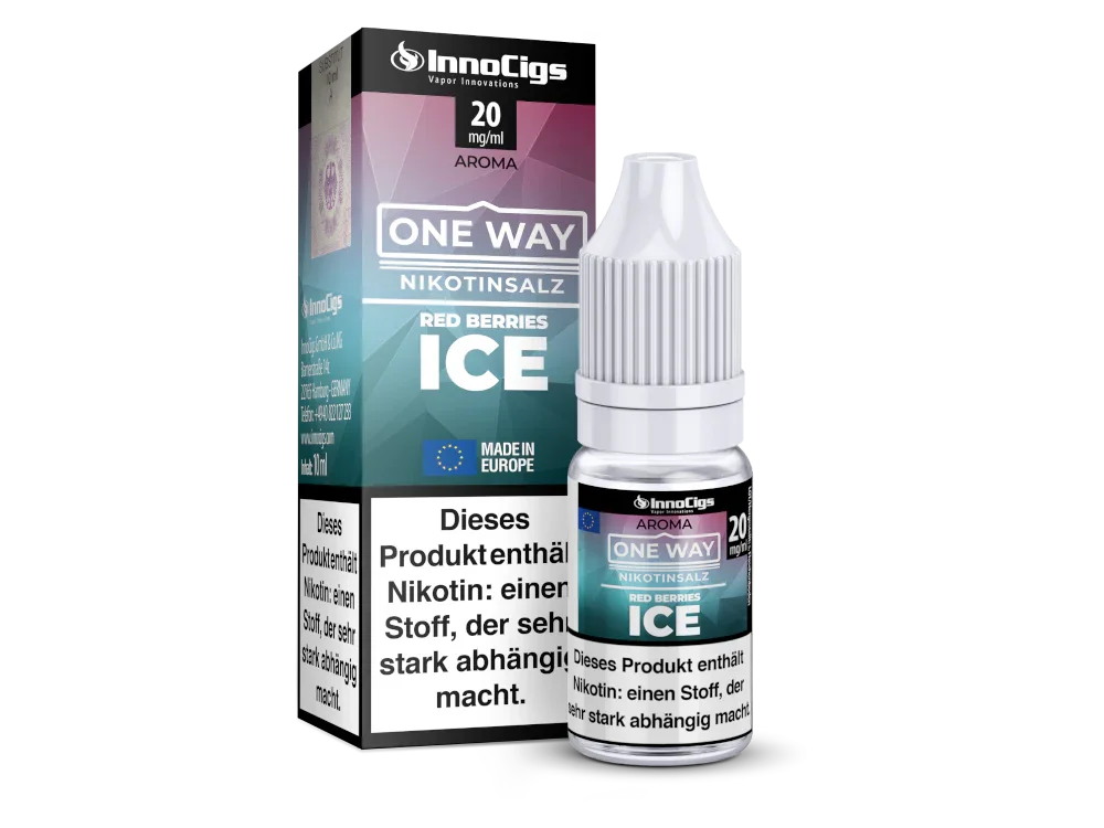 InnoCigs - One Way - Red Berries Ice - Nikotinsalz Liquid - 1er Packung / 0 mg/ml time4smoke.de