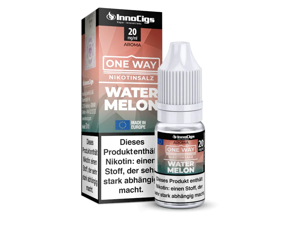InnoCigs - One Way - Watermelon - Nikotinsalz Liquid - 1er Packung / 0 mg/ml time4smoke.de