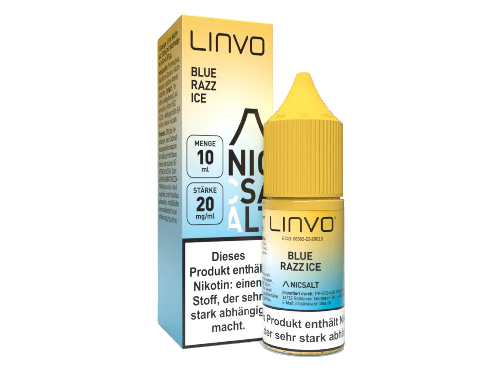 Linvo - Blue Razz Ice - Nikotinsalz Liquid - 1er Packung / 20 mg/ml time4smoke.de