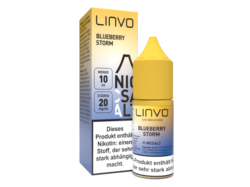Linvo - Blueberry Storm - Nikotinsalz Liquid - time4smoke