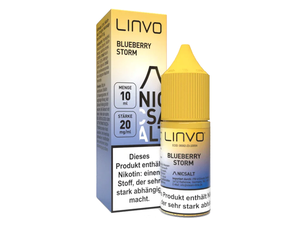 Linvo - Blueberry Storm - Nikotinsalz Liquid - 1er Packung / 20 mg/ml time4smoke.de