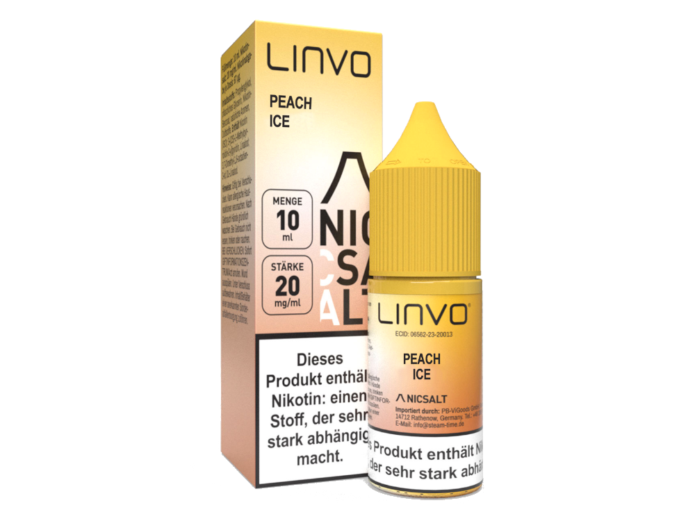 Linvo - Peach - Nikotinsalz Liquid - time4smoke