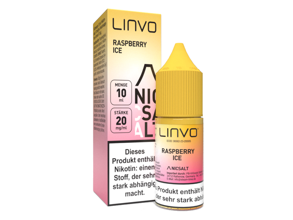 Linvo - Raspberry Ice - Nikotinsalz Liquid - time4smoke