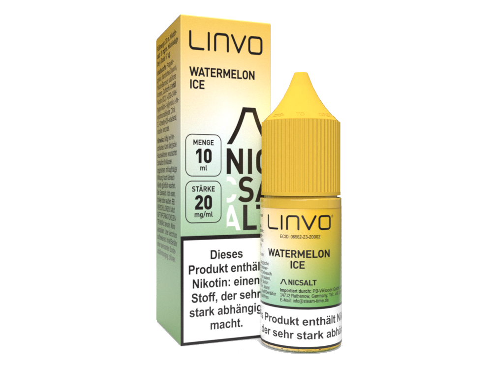 Linvo - Watermelon Ice - Nikotinsalz Liquid - time4smoke