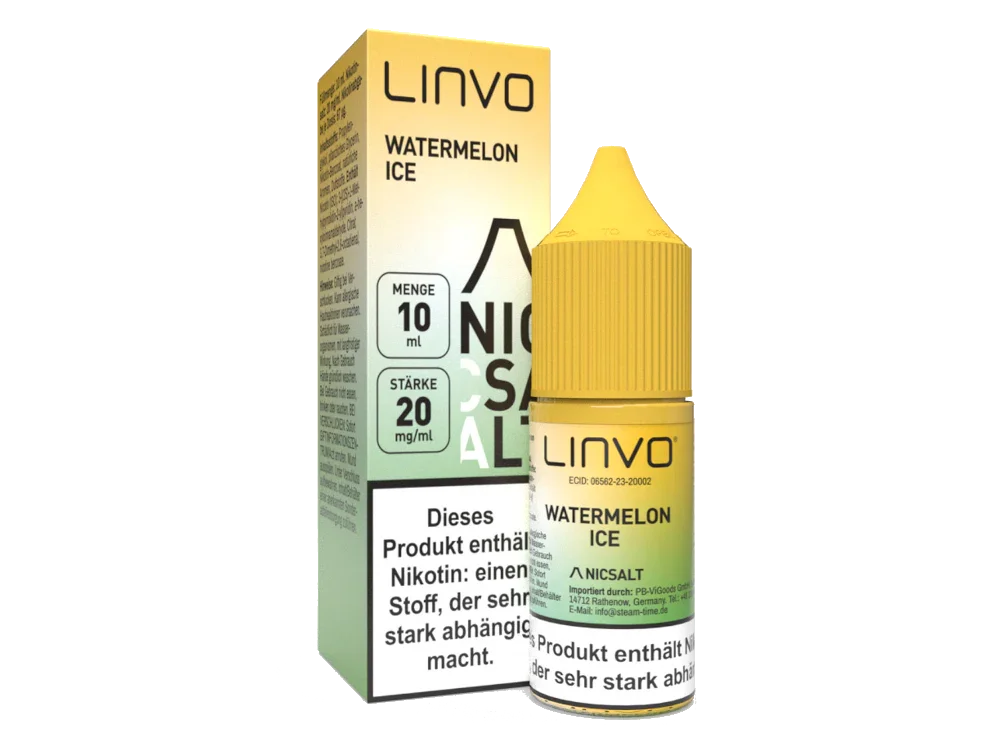 Linvo - Watermelon Ice - Nikotinsalz Liquid - 1er Packung / 20 mg/ml time4smoke.de