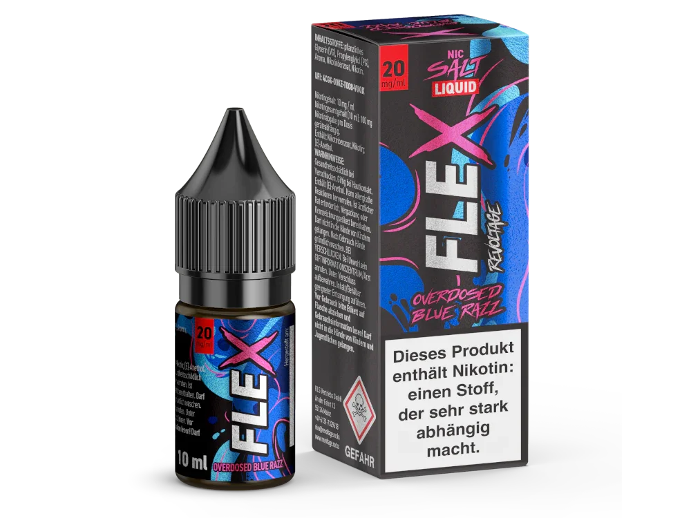 Revoltage - FLEX - Blue Razz - Nikotinsalz Liquid - Blue Razz / 1er Packung / 0 mg/ml time4smoke.de