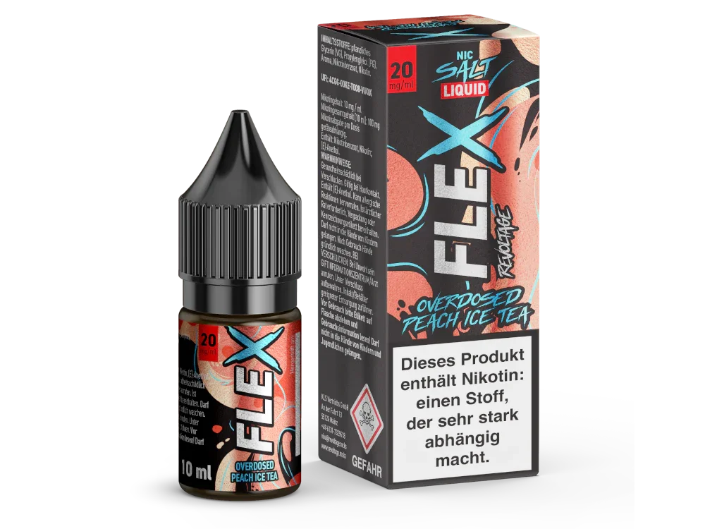 Revoltage - FLEX - Peach Ice Tea - Nikotinsalz Liquid - Peach Ice Tea / 1er Packung / 0 mg/ml time4smoke.de