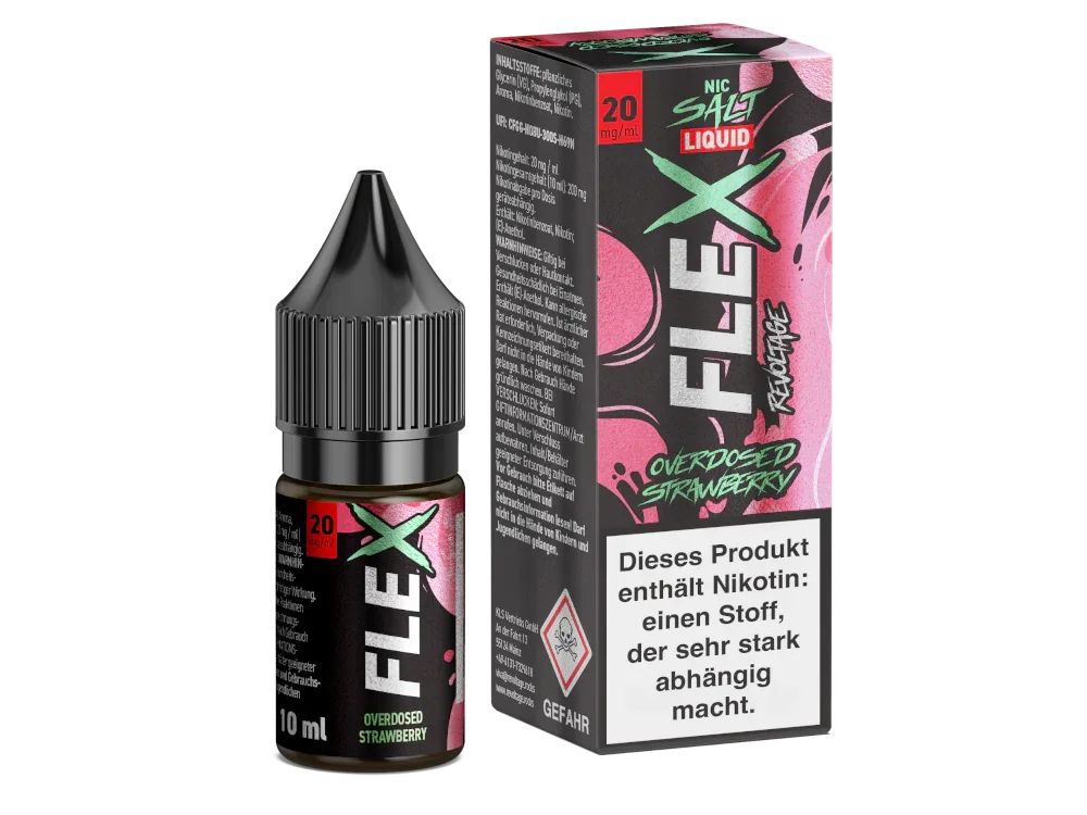 Revoltage - FLEX - Strawberry - Nikotinsalz Liquid - Strawberry / 1er Packung / 0 mg/ml time4smoke.de