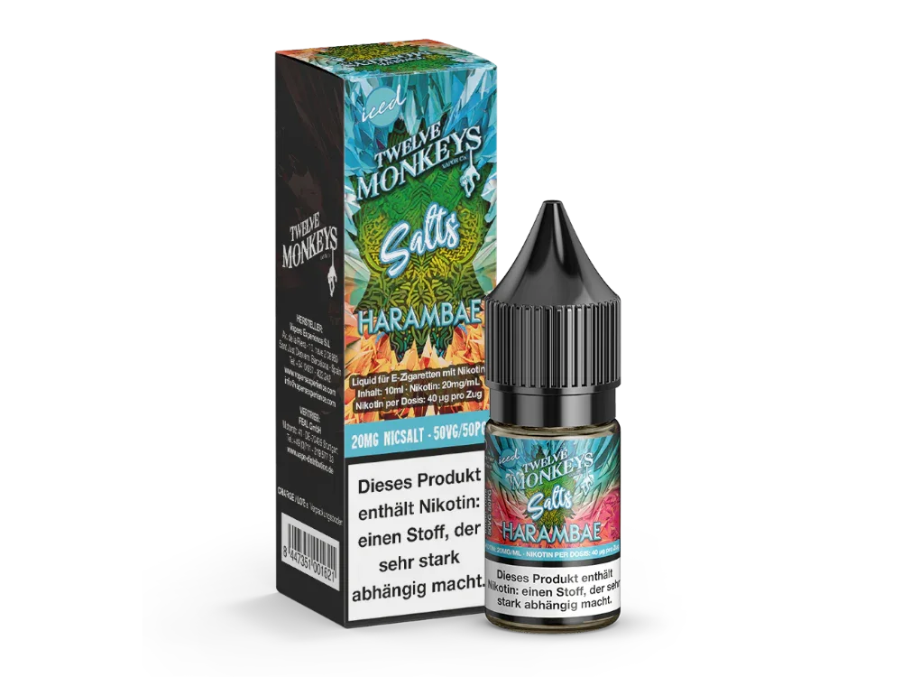 Twelve Monkeys - Iced - Harambae - Nikotinsalz Liquid - time4smoke