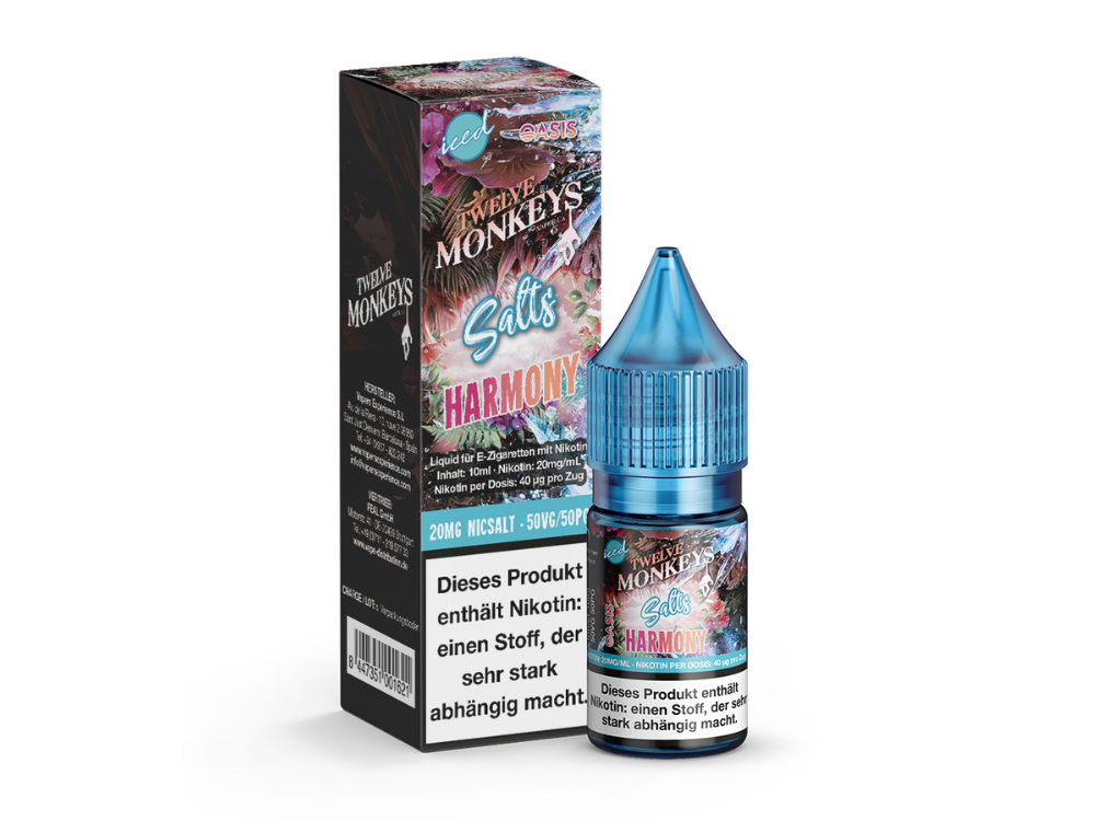 Twelve Monkeys - Iced - Harmony - Nikotinsalz Liquid - time4smoke