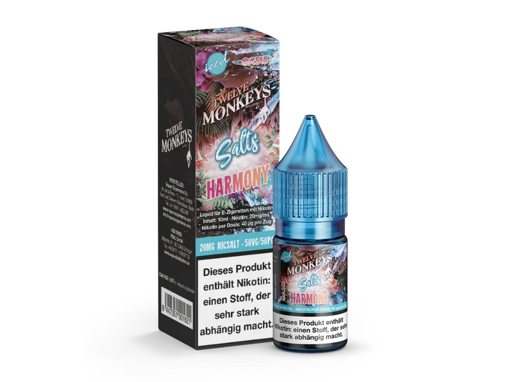 Twelve Monkeys - Iced - Harmony - Nikotinsalz Liquid - Harmony / 1er Packung / 20 mg/ml time4smoke.de