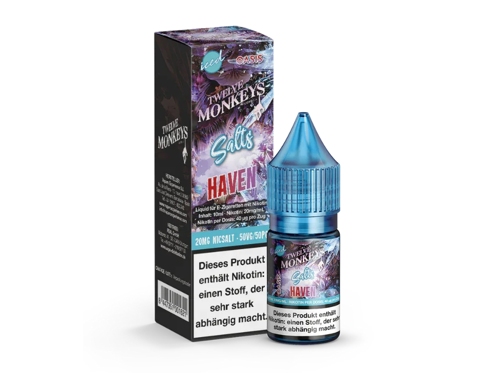 Twelve Monkeys - Iced - Haven - Nikotinsalz Liquid - Haven / 1er Packung / 20 mg/ml time4smoke.de