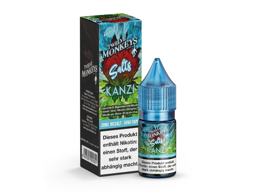 Twelve Monkeys - Iced - Kanzi - Nikotinsalz Liquid - Kanzi / 1er Packung / 20 mg/ml time4smoke.de